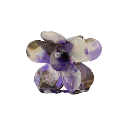 French-style acetate flower hair clip for the back of the head, a unique and elegant style