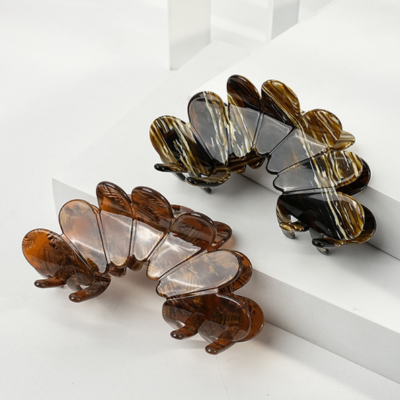 New Fashion Simple Geometric Girls Women's Acetate Hair Clip