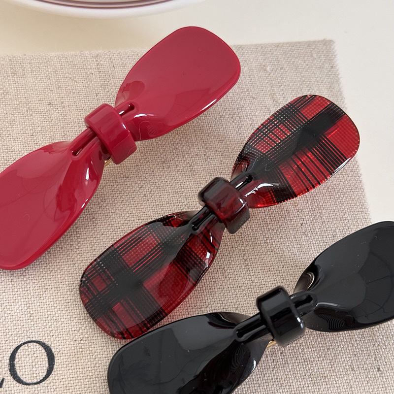 Acetic acid material, unique and niche bow-shaped duckbill clip, bangs clip, side clip, Instagram-st