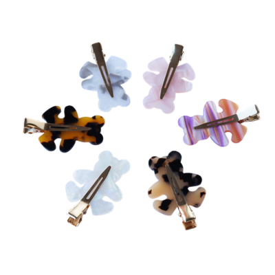 Exquisite and stylish plaid bear hair clip, cute and sweet, unique and seamless, elegant and ladylik