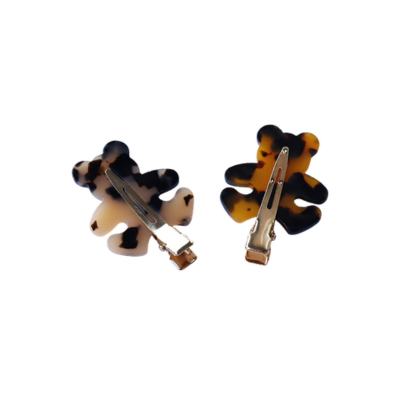 Exquisite and stylish plaid bear hair clip, cute and sweet, unique and seamless, elegant and ladylik