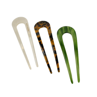 High-end U-shaped hairpin with gradient effect, vinegar hairpin, antique style bun hair accessory fo