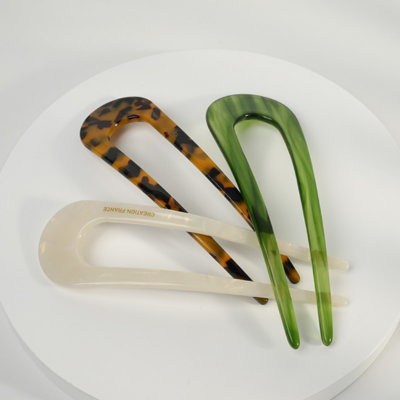 High-end U-shaped hairpin with gradient effect, vinegar hairpin, antique style bun hair accessory fo