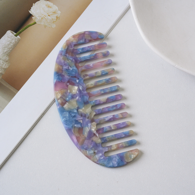 Hair Comb, Colorful Women's Fashion Anti-static Korean Design Hair Brush Acetate Hair Comb Styling 
