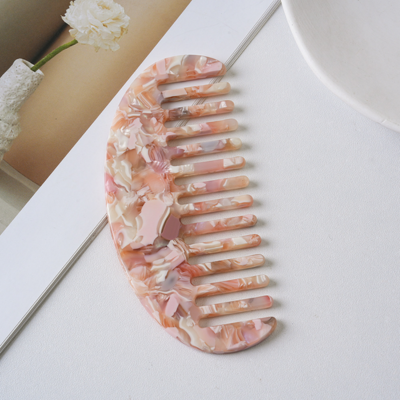Hair Comb, Colorful Women's Fashion Anti-static Korean Design Hair Brush Acetate Hair Comb Styling 