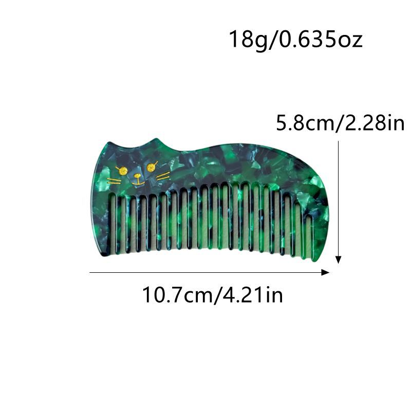 OEM Custom Bridesmaid Gift Leopard Hair Comb Acetate Hair Comb Wholesale Marble Pictographic Hair 