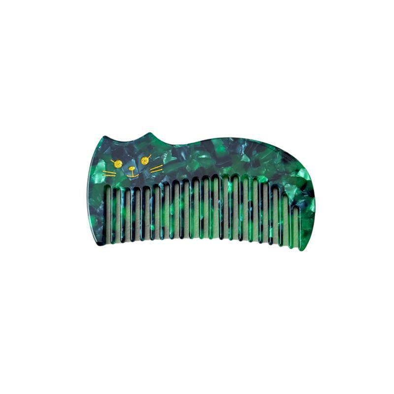 OEM Custom Bridesmaid Gift Leopard Hair Comb Acetate Hair Comb Wholesale Marble Pictographic Hair 