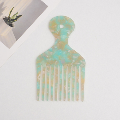 Support Custom Logo Acetate Wide Tooth Comb Hair Pick for Wavy Hair Styling Tool for Men Women