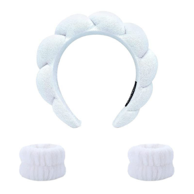 European and American Popular Women's Non-slip Fluffy Sponge Wide Headband Wholesale