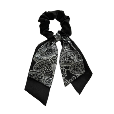 Women's high-end scrunchie hairband, hair tie, French bow ribbon hair accessory
