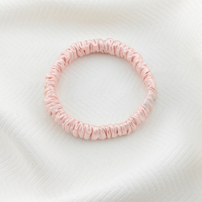 22 momme 1cm silk hair tie, high elasticity, 100% mulberry silk, hair care small intestine hair tie
