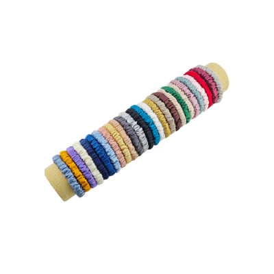 22 momme 1cm silk hair tie, high elasticity, 100% mulberry silk, hair care small intestine hair tie