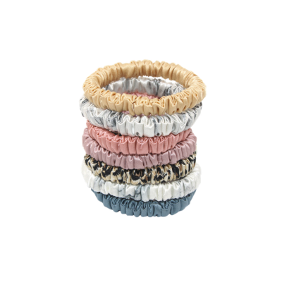 22 momme 1cm silk hair tie, high elasticity, 100% mulberry silk, hair care small intestine hair tie