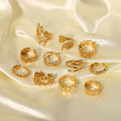 18k Gold-Plated Stainless Steel Ring1