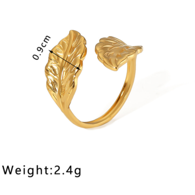 18k Gold-Plated Stainless Steel Ring1