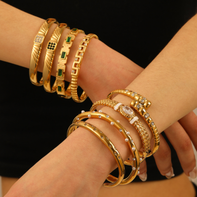 18k Gold-Plated Stainless Steel Bracelet1