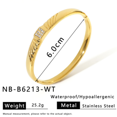 18k Gold-Plated Stainless Steel Bracelet1