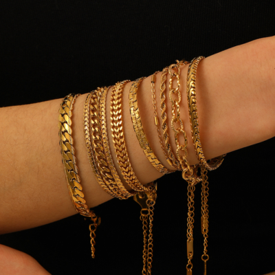 18k Gold-Plated Stainless Steel Bracelet2