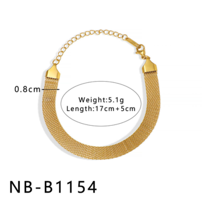 18k Gold-Plated Stainless Steel Bracelet2
