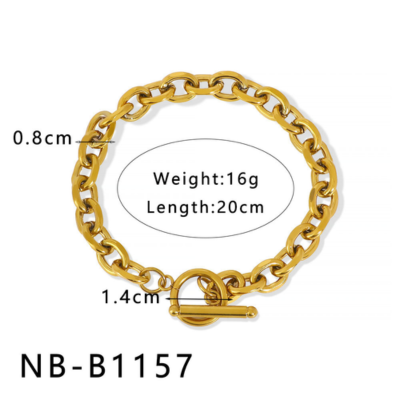 18k Gold-Plated Stainless Steel Bracelet2