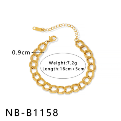 18k Gold-Plated Stainless Steel Bracelet2