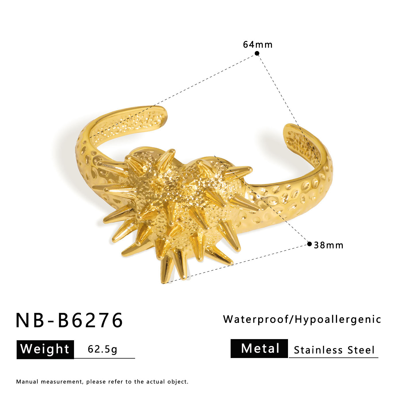 18k Gold-Plated Stainless Steel Bracelet3