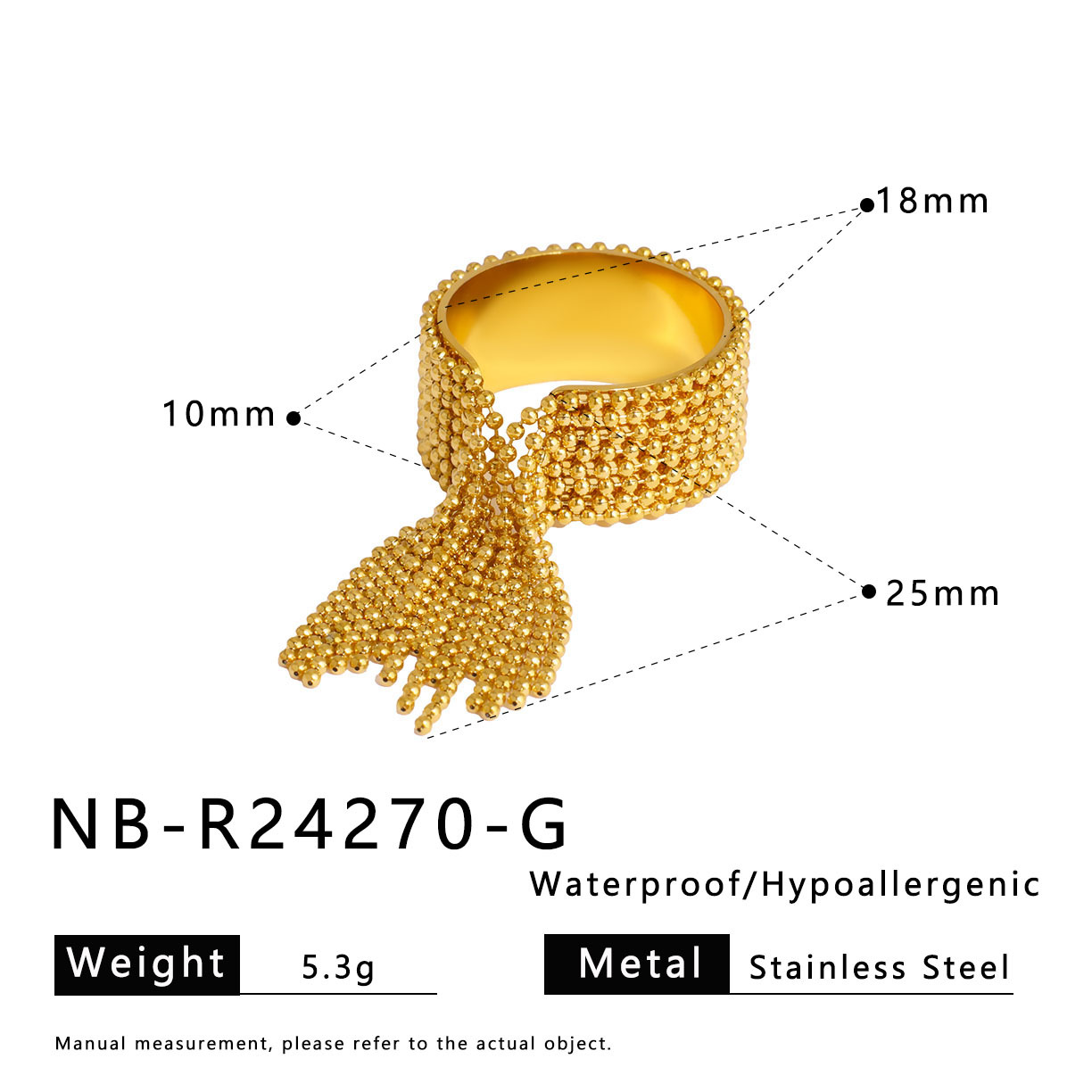 18k Gold-Plated Stainless Steel Bracelet4