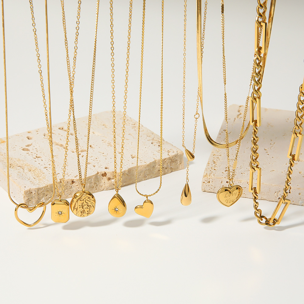 18k Gold-Plated Stainless Steel Necklace2