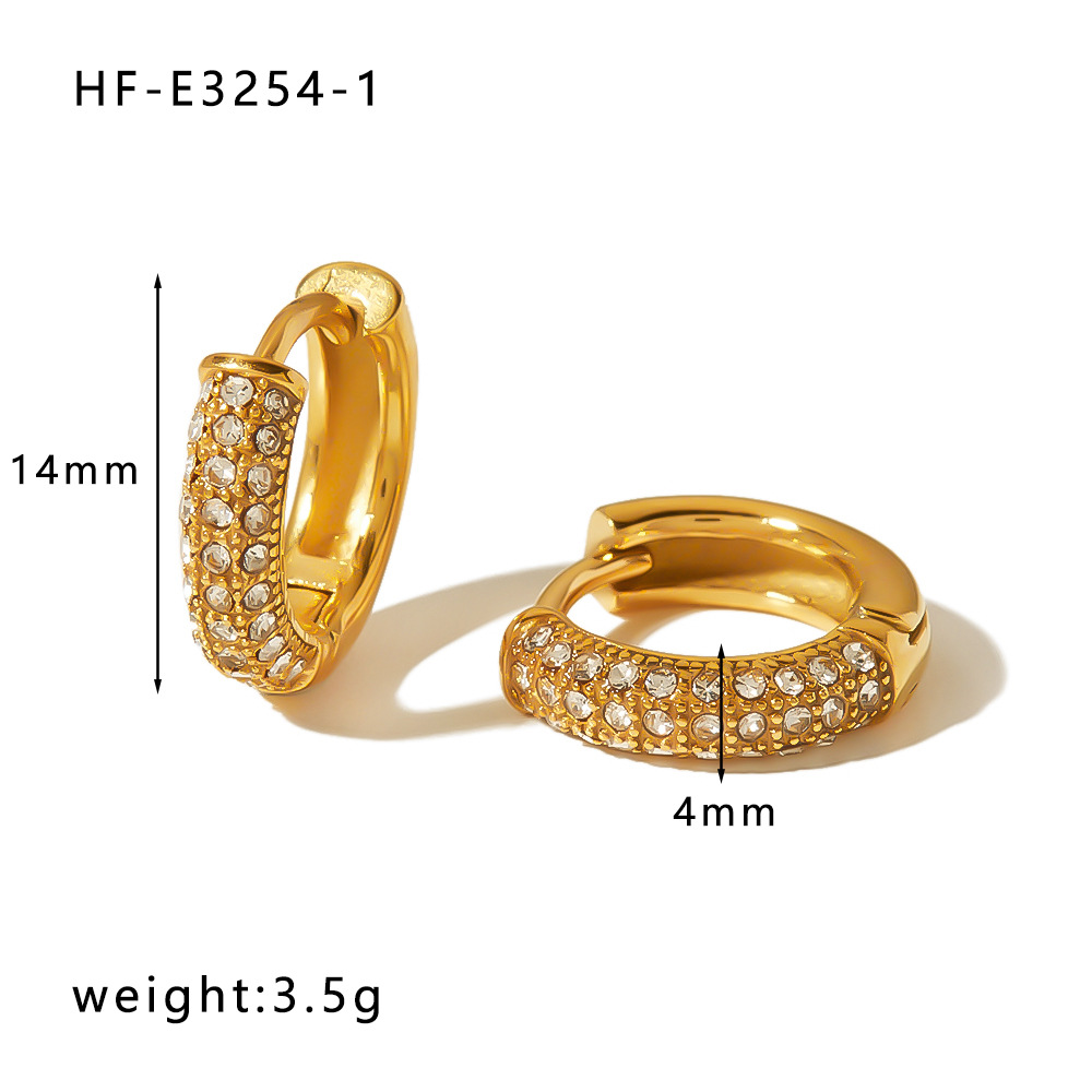 18k Gold-Plated Stainless Steel Earrings2