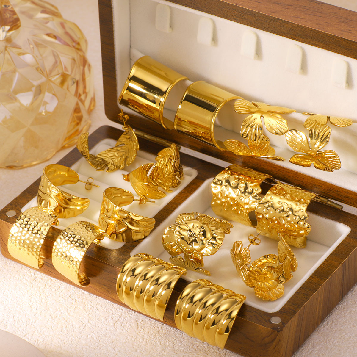 18k Gold-Plated Stainless Steel Earrings3
